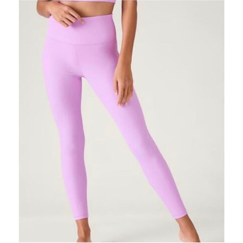 Athleta Elation Rib Tight Pink Leggings Size Large